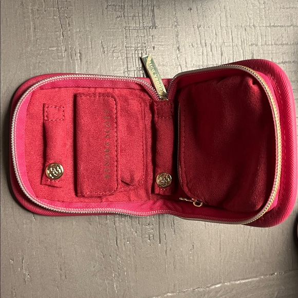 Kendra Scott Hot Pink Zip Jewelry Wallet Travel Pouch Case - Picture 3 of 3